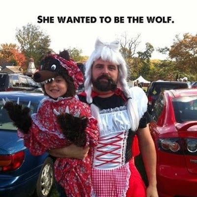 Dad as wolf