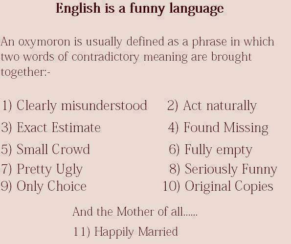 English is a funny language
