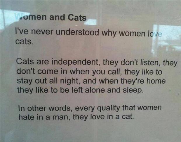 why women love cats