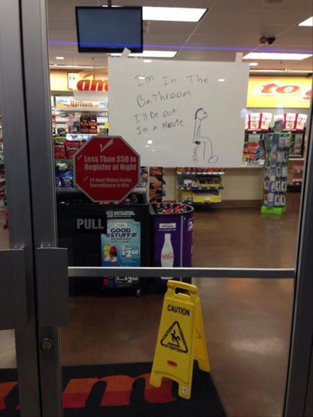 So I saw this sign at a local store today