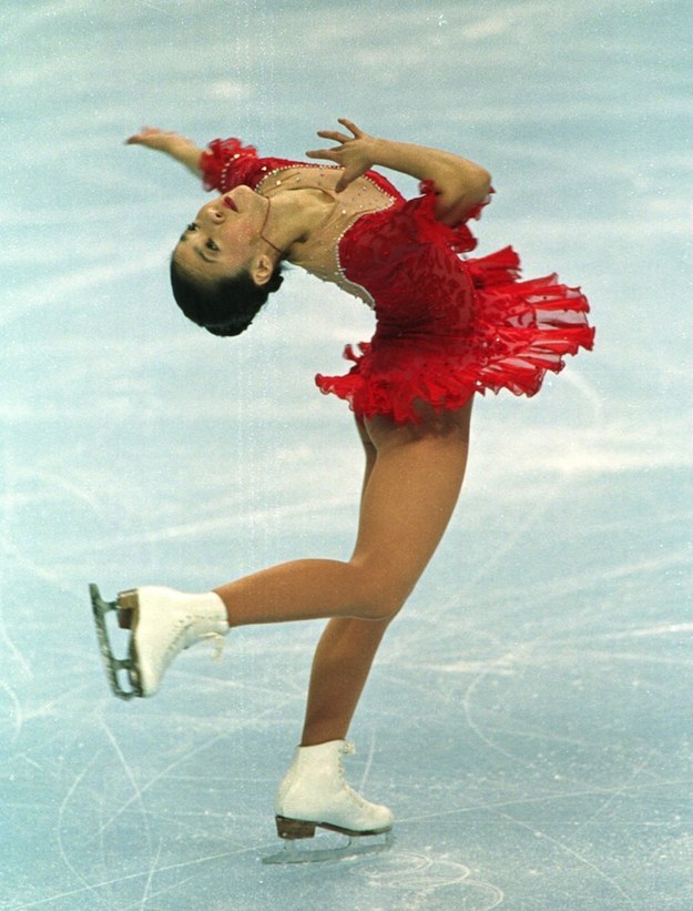 That every time you went to someone’s ice skating birthday, you’d get out there and have moves just like Michelle Kwan.