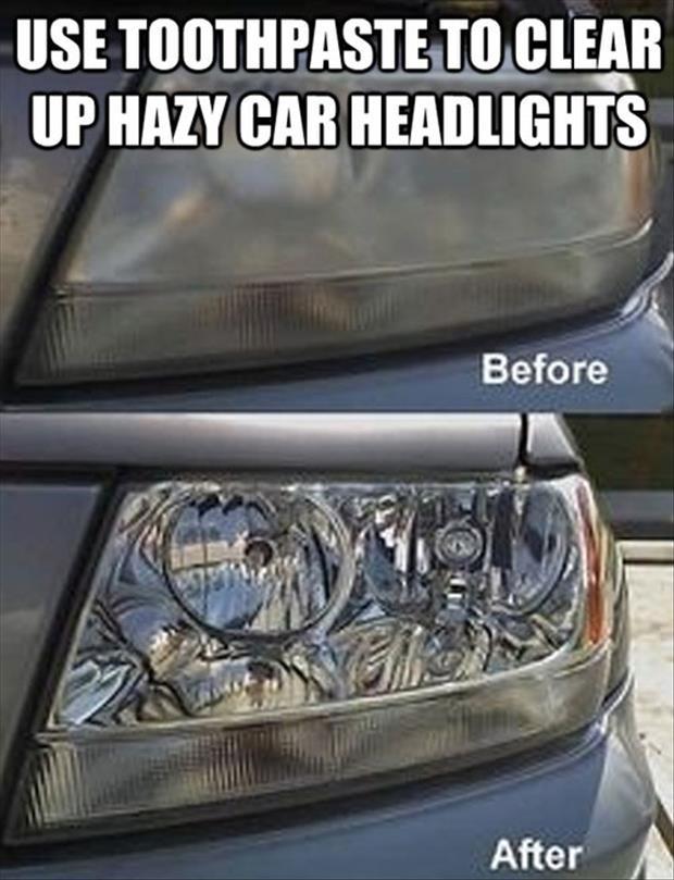 car headlights life hack