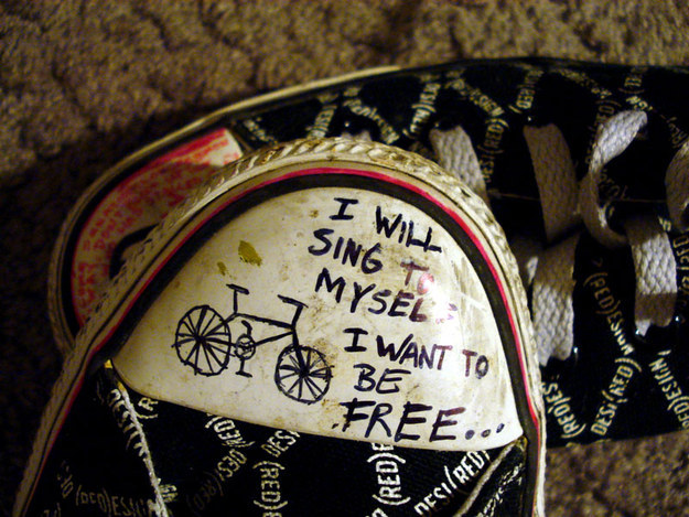 Owning a pair of Converse, but not being allowed to write ~emotional~ lyrics on them.
