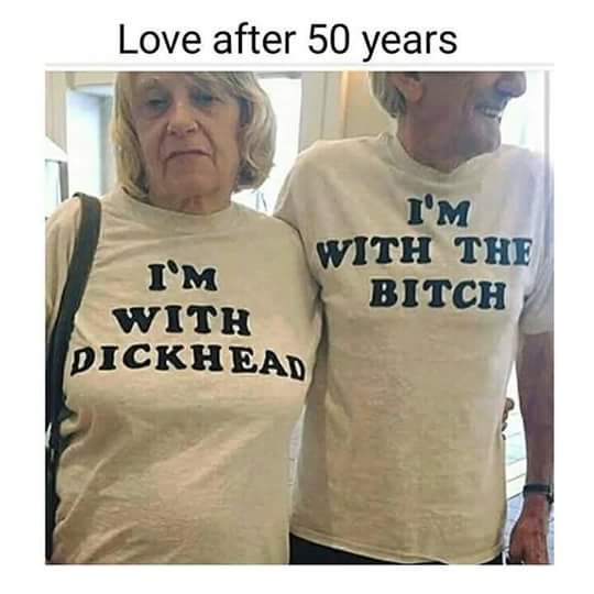 Old people with sense of humor