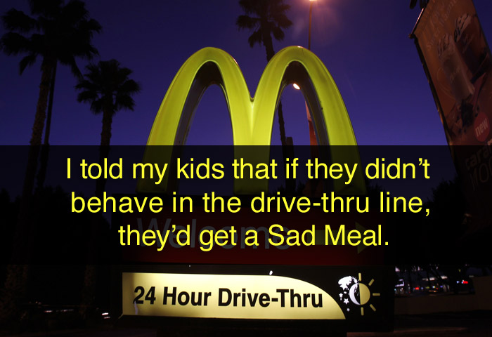 lies-parents-told-kids-drive-thru-sad-meal
