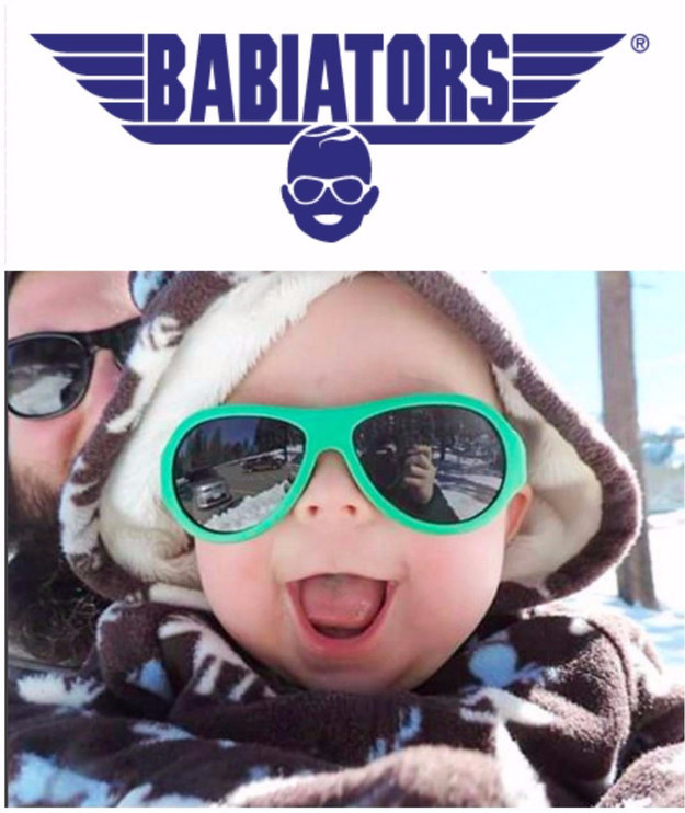 Durable, aviator-style sunglasses made specifically for kids and babies