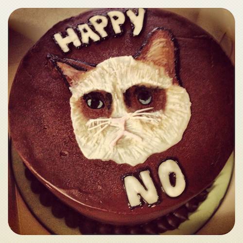 Grumpy Cat Cake