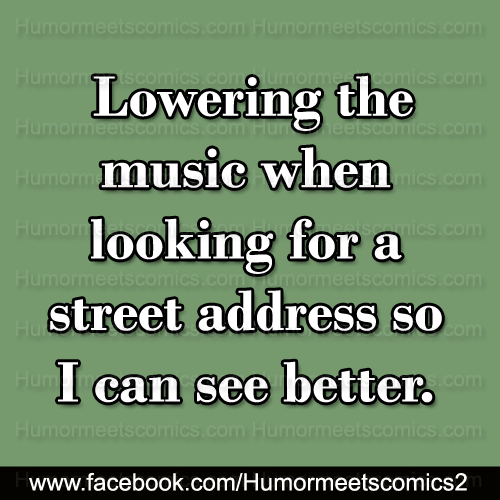 Lowering-the-music-when-looking-for-the-street-address