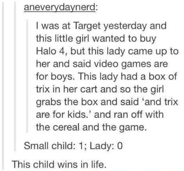 This child wins in life