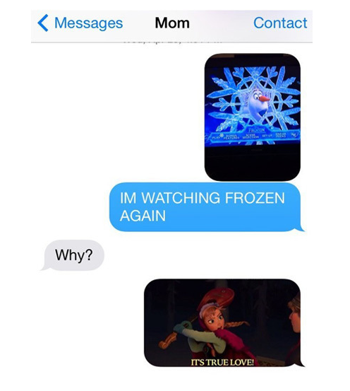 i am watching frozen again