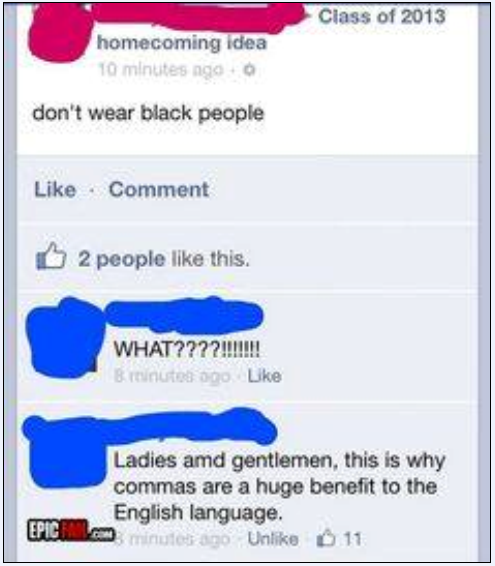 don't wear black people