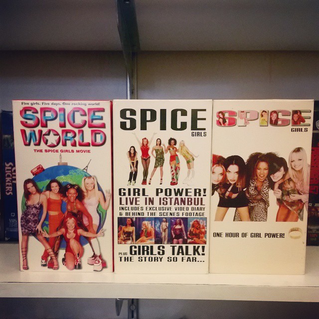 “Spice World” on DVD… NOT VHS.