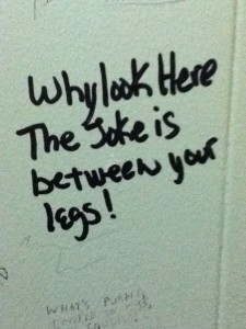 "Dont force it"! Words of wisdom written on toilet walls will make you go LOL