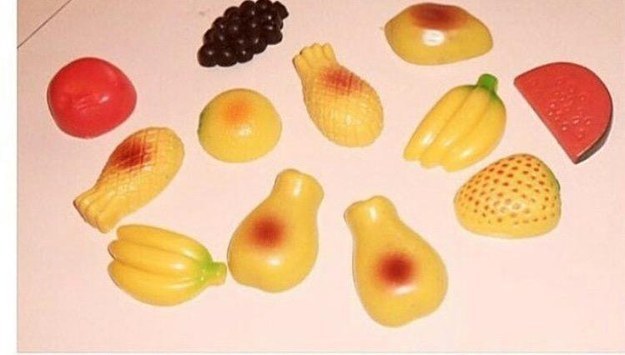 Little fruits all over the fridge