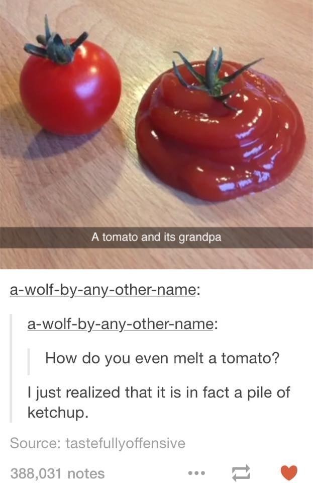 Melted tomato