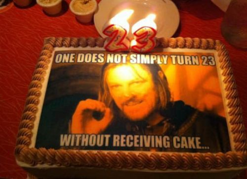 One Does Not Simply Eat Cake