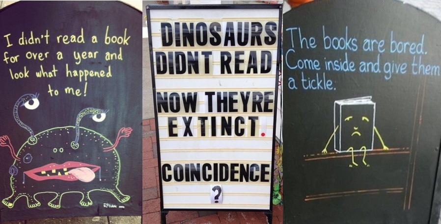 20 Bookstore Signs Reveal How Awesome it is to Read Books!