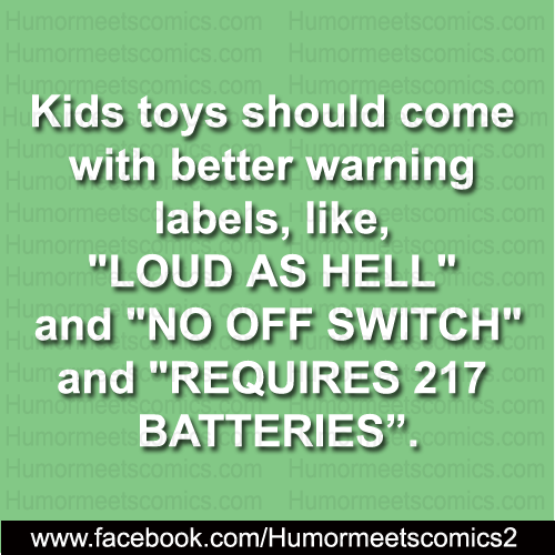 Kids toys should come with better warning labels