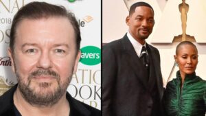 Ricky Gervais says he would have joked about Jada Pinkett Smith’s ‘boyfriend’ not her hair