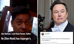 Elon Musk retweets undercover video of Twitter exec mocking he can't take Tesla CEO 'seriously' due to his Asperger's diagnosis