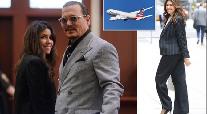 Johnny Depp’s lawyer Camille Vasquez helps an elderly man having medical emergency on plane