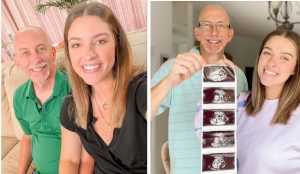 A woman, 30, who is expecting a baby with her 60-year-old husband opened up about the online backlash they receive.
