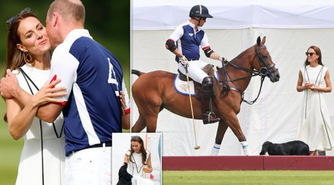 Prince William is in excessive spirits as he takes half in a charity polo match in Windsor
