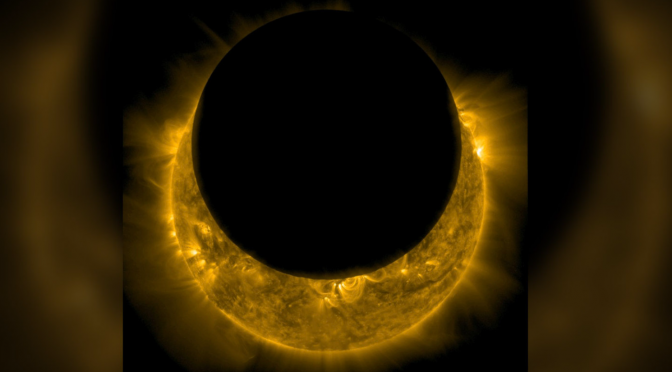 NASA Observatory Captures Stunning Solar Eclipse from Space
