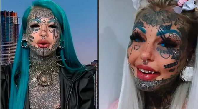 Dragon Girl with 600 tattoos worth $250,000 Says She ‘Doesn’t Regret’ Getting Them Done.
